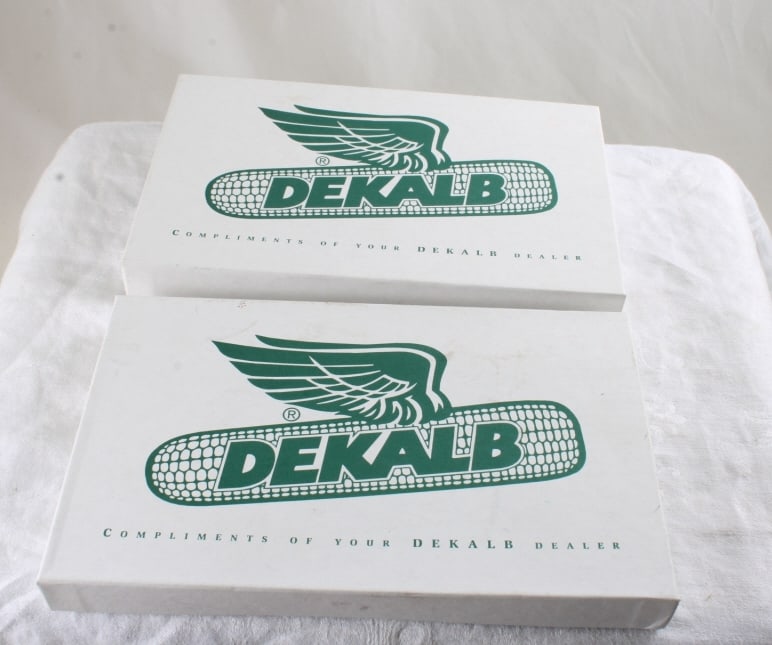 2 DeKalb Complimentary Gift Sets New in Boxes: 2 DeKalb Complimentary Gift Sets New in Boxes - Dealer Gifts to Customers. Lot Size 8" x 5" x 2". 1 Lb. All information and photos, which are part of the description, are intended to be as accurate