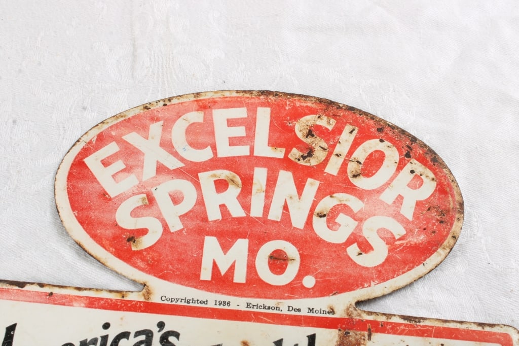 1986 Excelsior Springs MO. License Plate Topper - 3