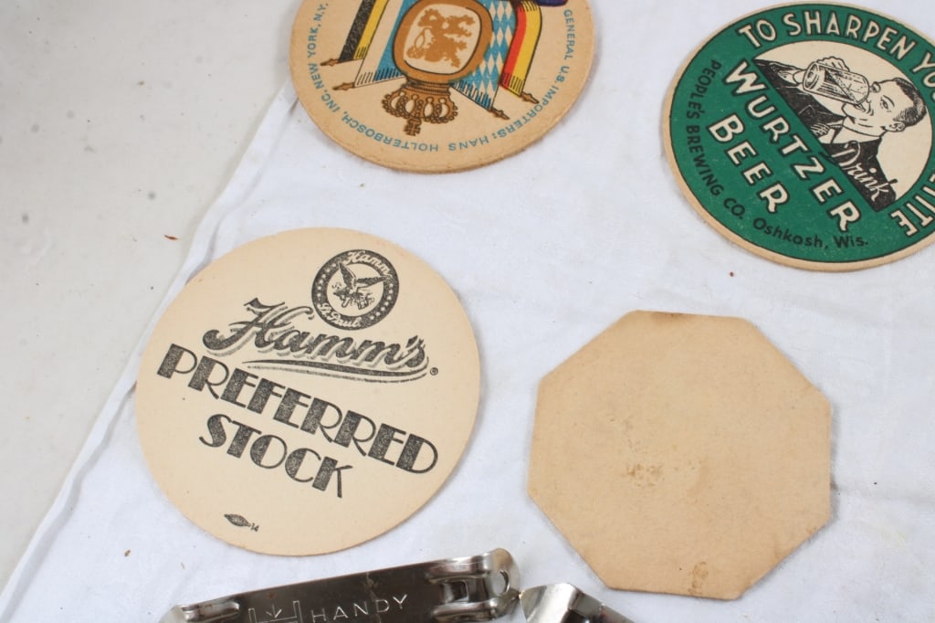 13 Beer Coasters & 5 Bottle Openers - 16