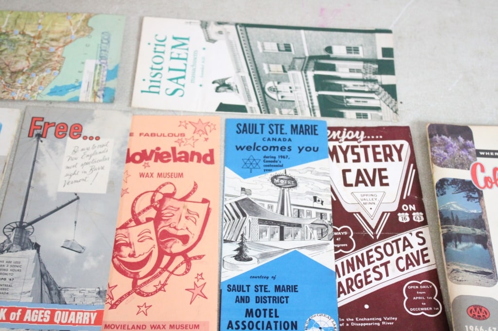Mid-Century Tour Guides, City Maps &Train Routes - 10