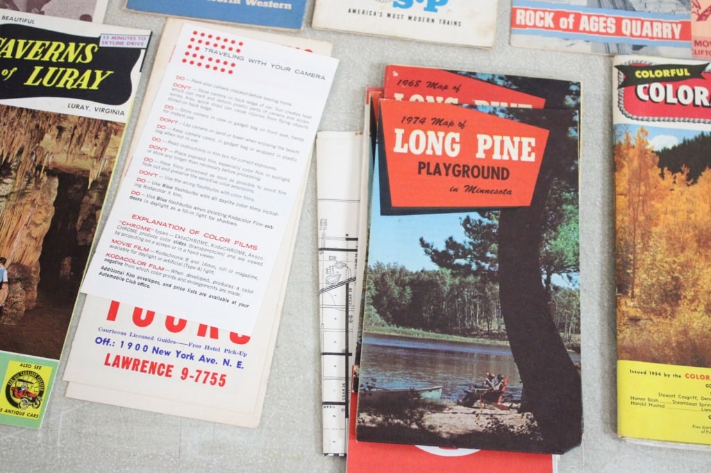 Mid-Century Tour Guides, City Maps &Train Routes - 16