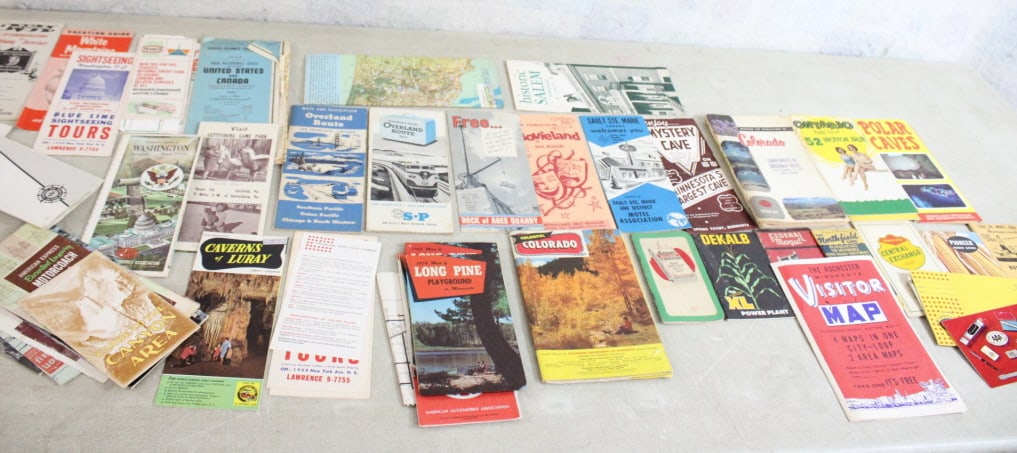 Mid-Century Tour Guides, City Maps &Train Routes (1 of 20)
