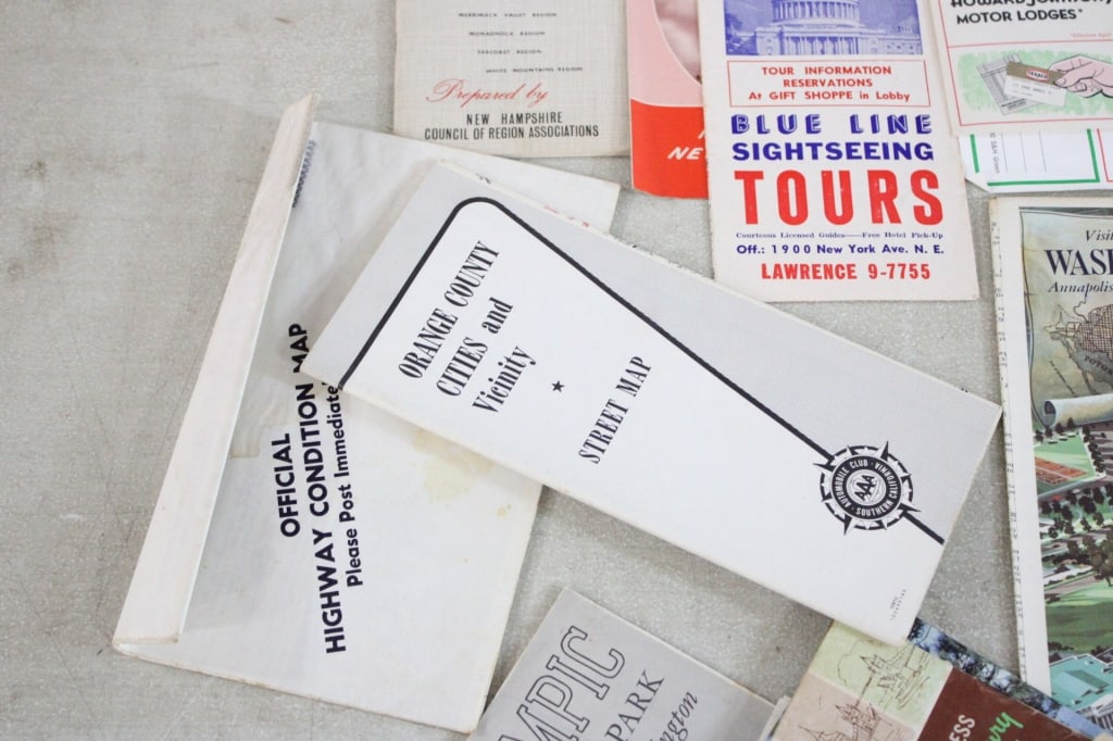 Mid-Century Tour Guides, City Maps &Train Routes - 3