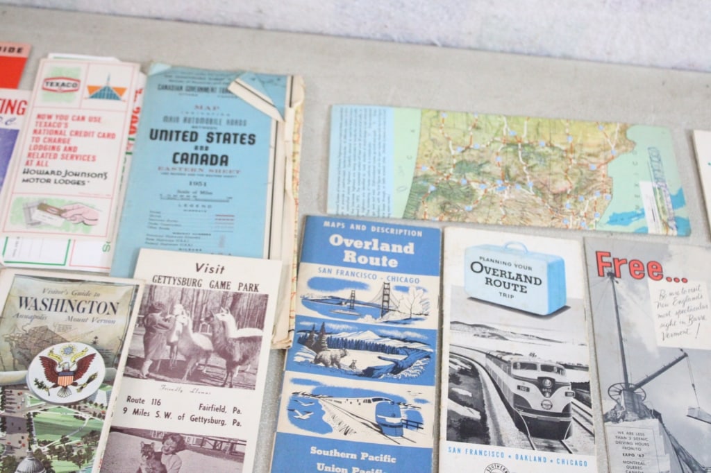 Mid-Century Tour Guides, City Maps &Train Routes - 5