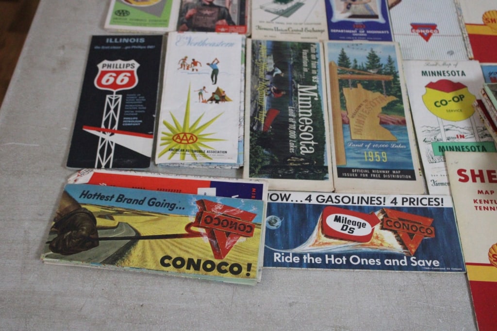 90 Mid-Century Gas & Oil Road Maps - 3