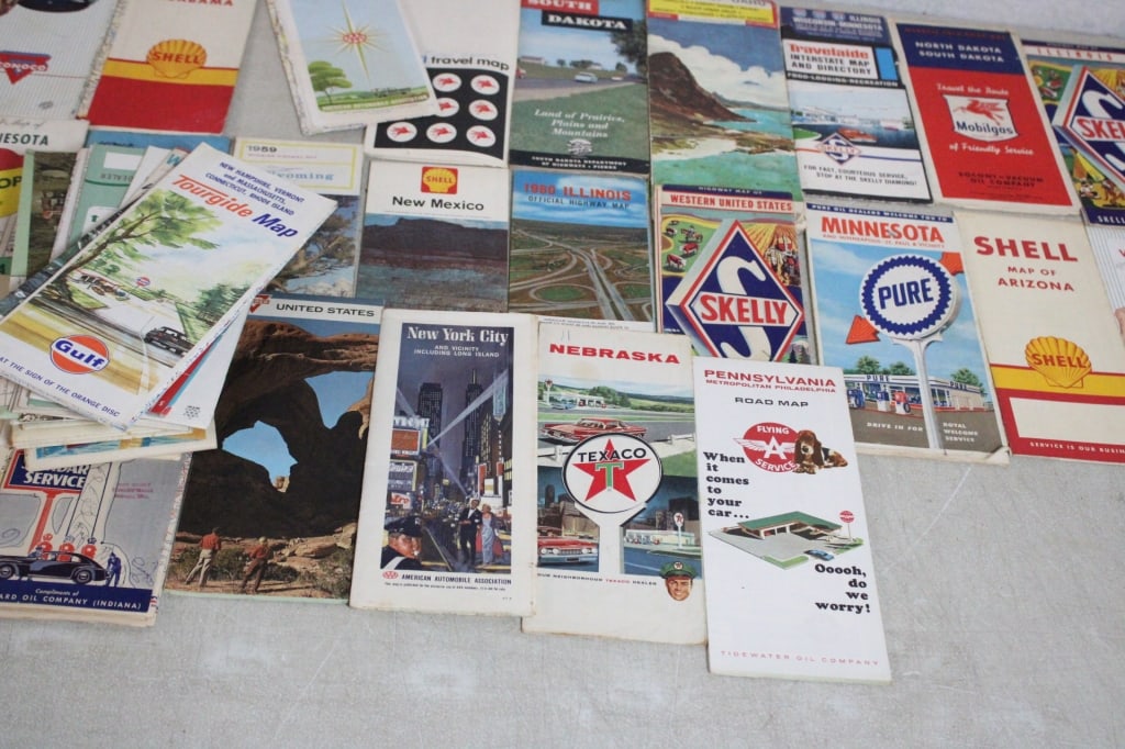 90 Mid-Century Gas & Oil Road Maps - 7