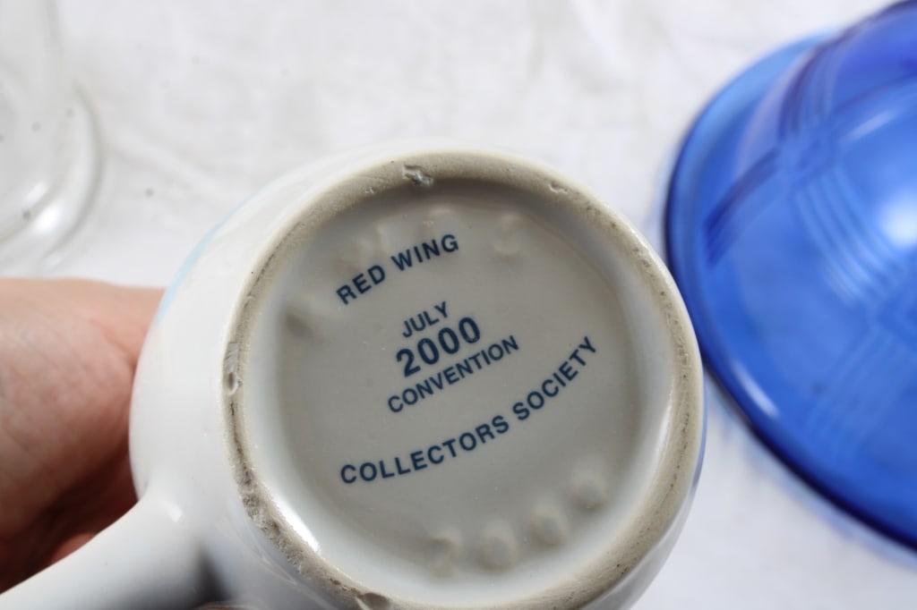 1923 A&J Egg Beater Jar, Red Wing Hamm's Pitcher - 8