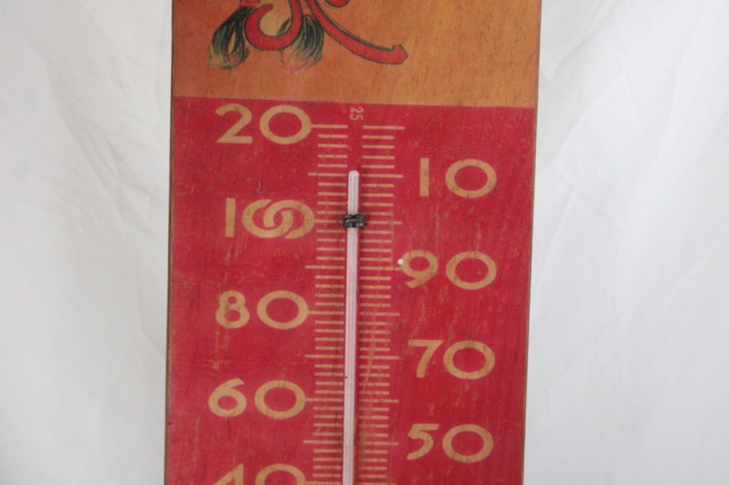 Red Wing Tobacco Thermometer, Renk Adv Clock - 6