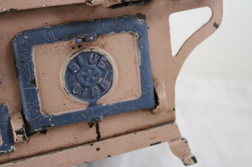 Blue Bird Cast Iron Child's Oven Stove - 12