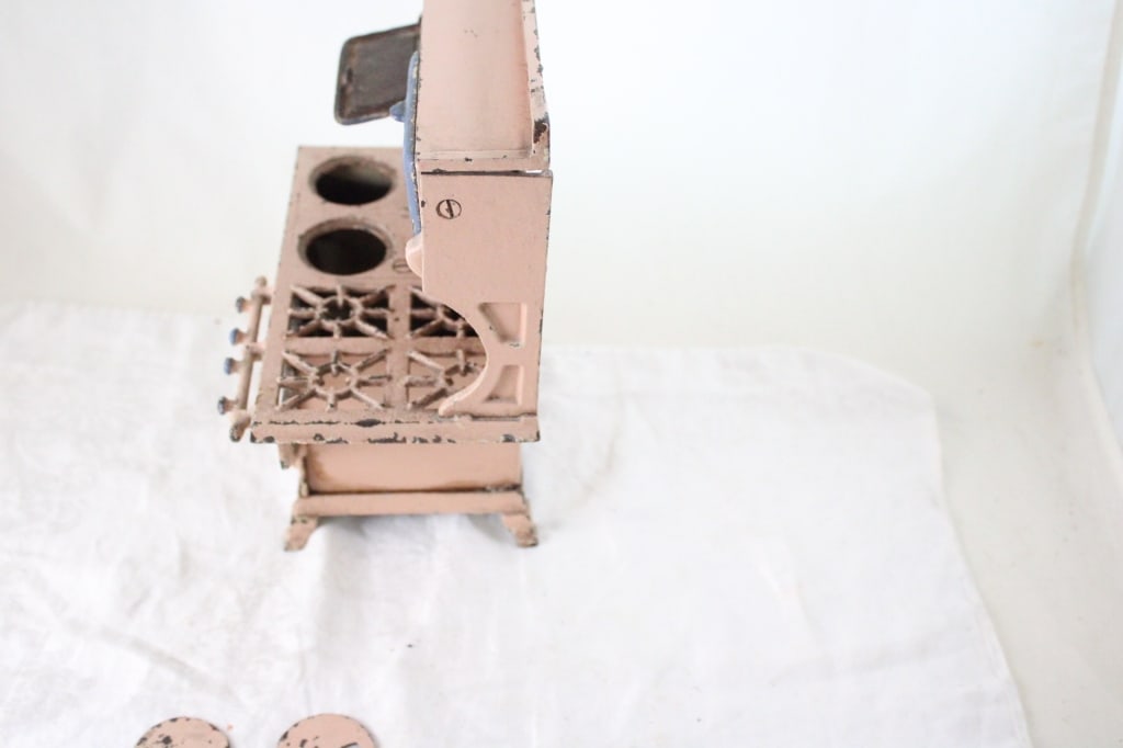 Blue Bird Cast Iron Child's Oven Stove - 15