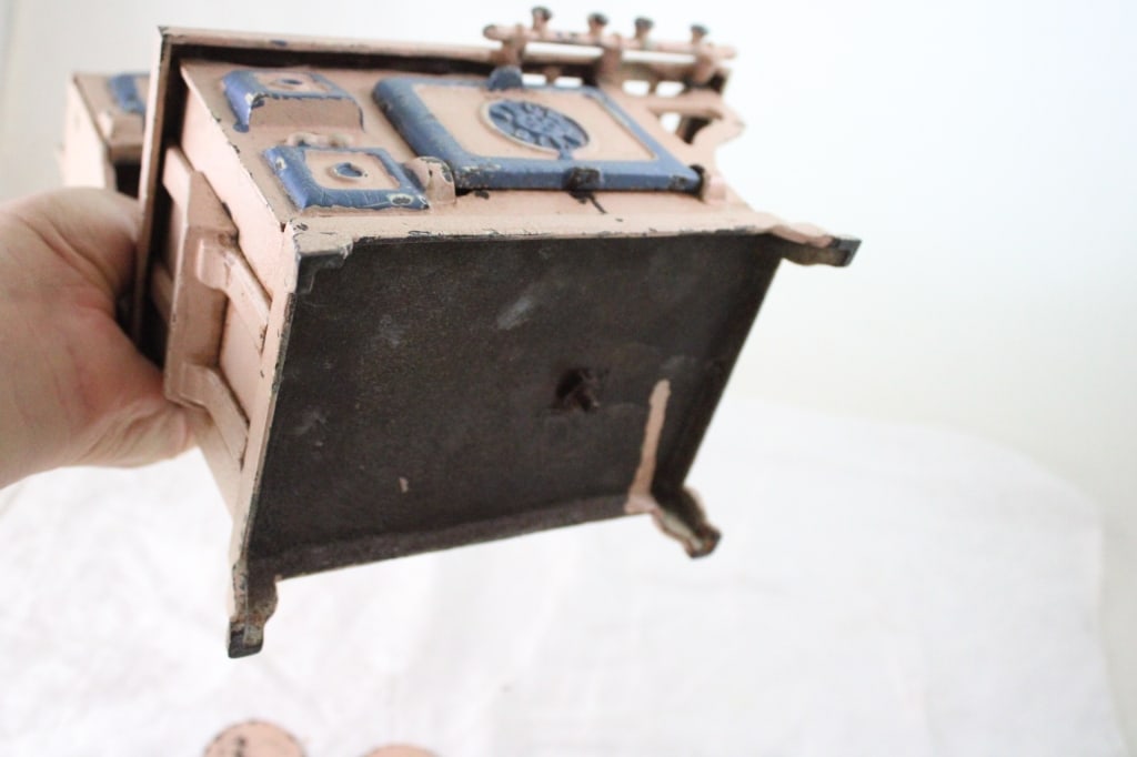 Blue Bird Cast Iron Child's Oven Stove - 16