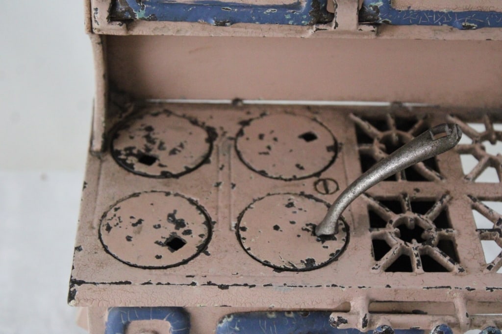 Blue Bird Cast Iron Child's Oven Stove - 2