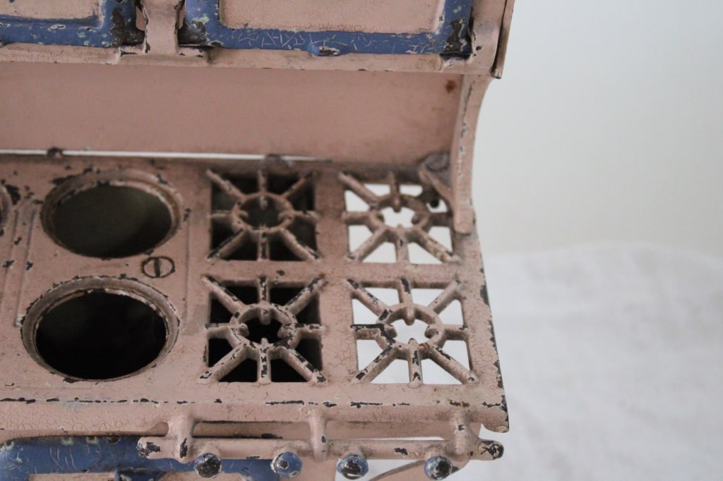 Blue Bird Cast Iron Child's Oven Stove - 7