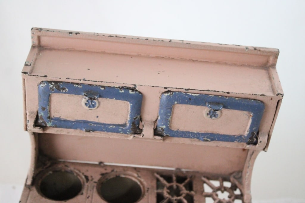 Blue Bird Cast Iron Child's Oven Stove - 8