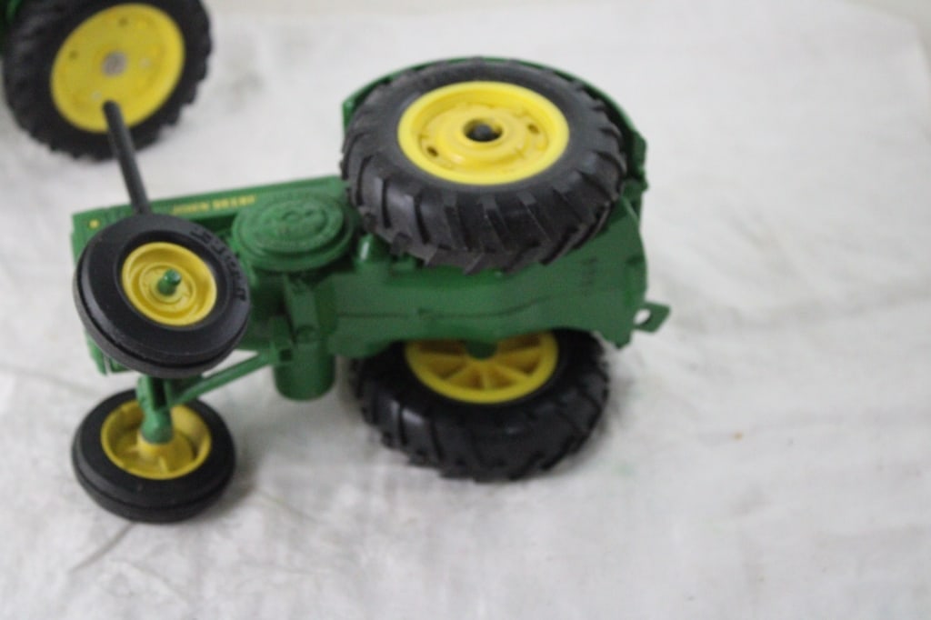 3 John Deere Die Cast Tractors #630, #6410 & D - 12