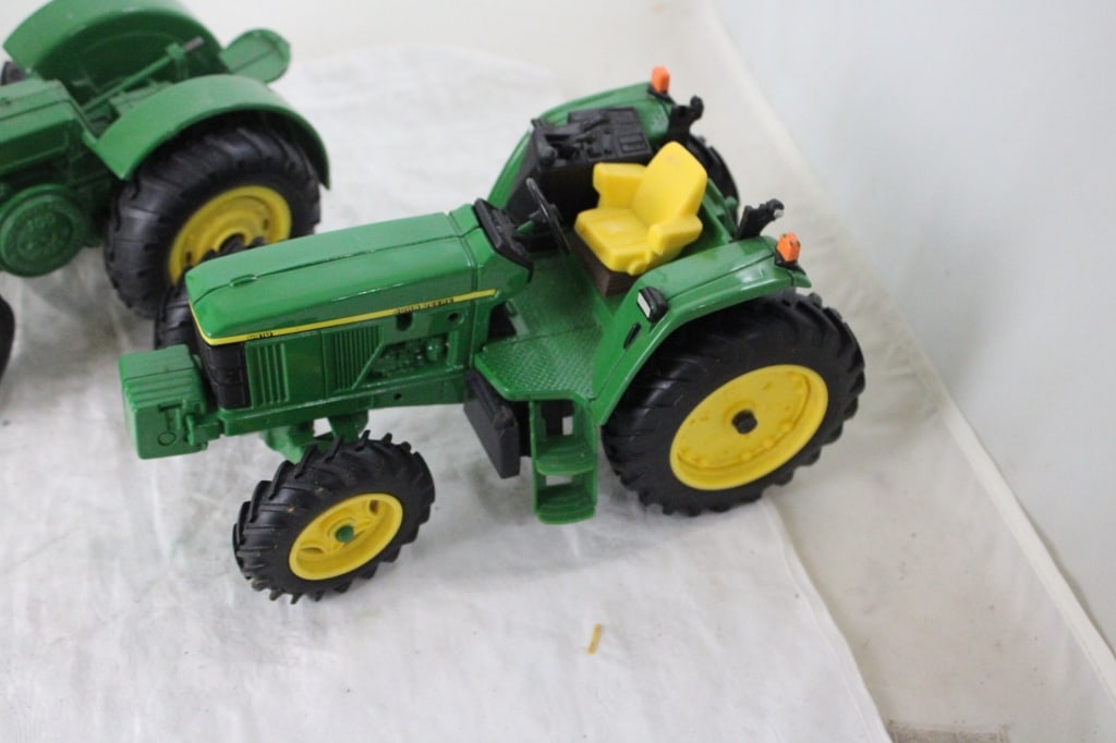 3 John Deere Die Cast Tractors #630, #6410 & D - 2