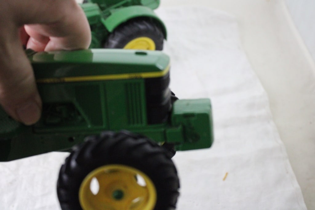 3 John Deere Die Cast Tractors #630, #6410 & D - 5