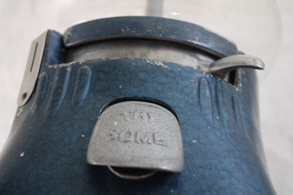 Old Try Some 5 Cent Gumball Machine - 11