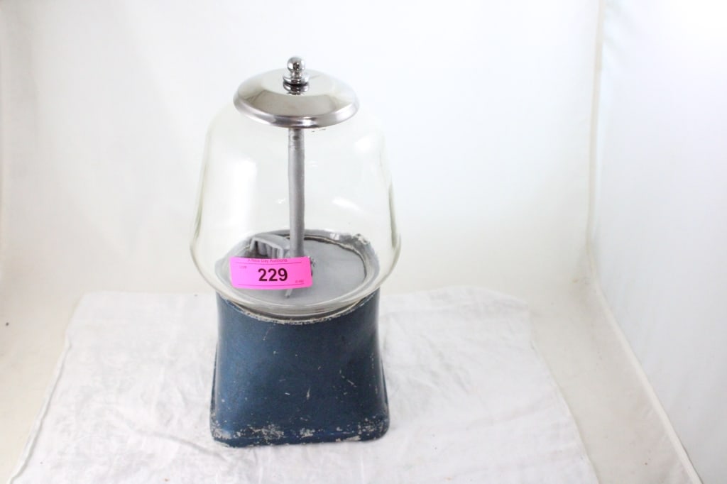 Old Try Some 5 Cent Gumball Machine - 6