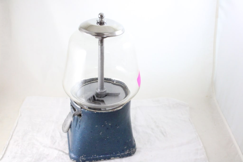 Old Try Some 5 Cent Gumball Machine - 7