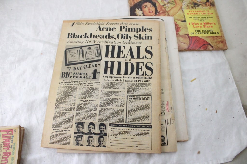 4 Men's Magazines '50s, 3 Wehman Bros Booklets - 15