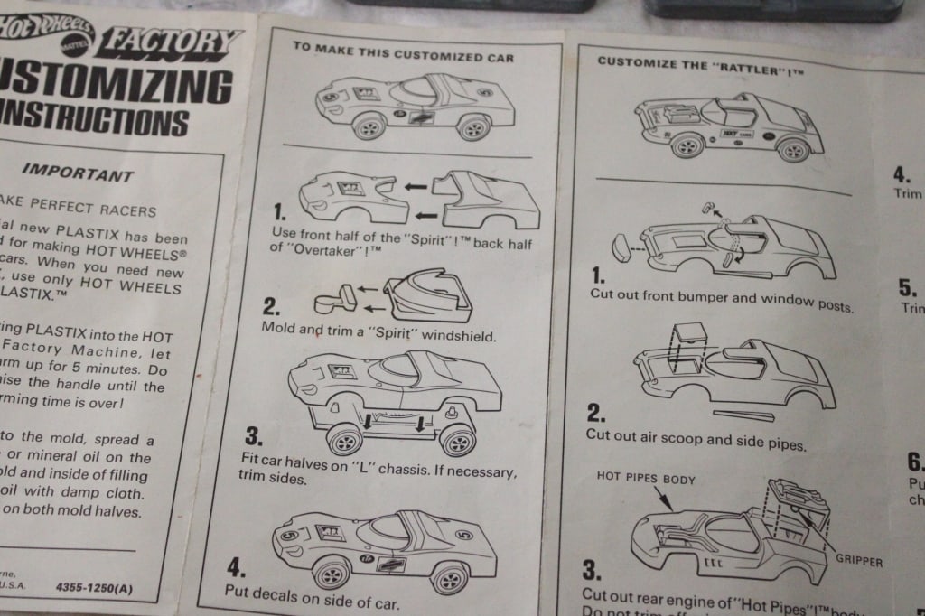 1969 Mattel Hot Wheel Factory Molds Complete Set - 3