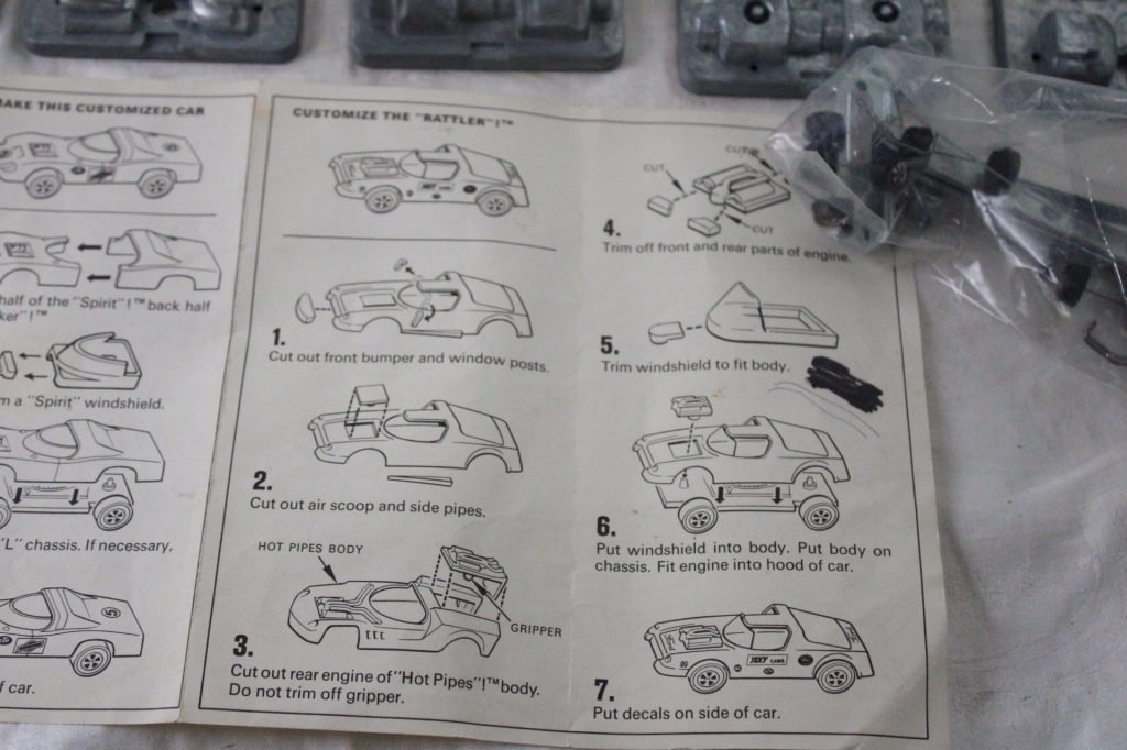 1969 Mattel Hot Wheel Factory Molds Complete Set - 4