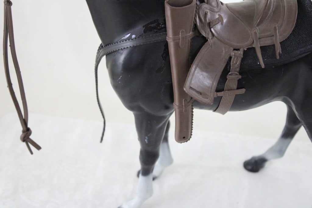 Johnny West Marx Thunderbolt Horse & Accessories - 3