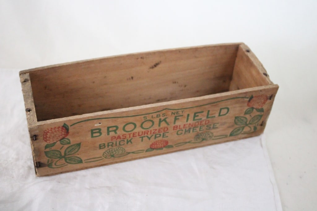 Adv Thermometer, Brass Bells, Wood Cheese Box - 18