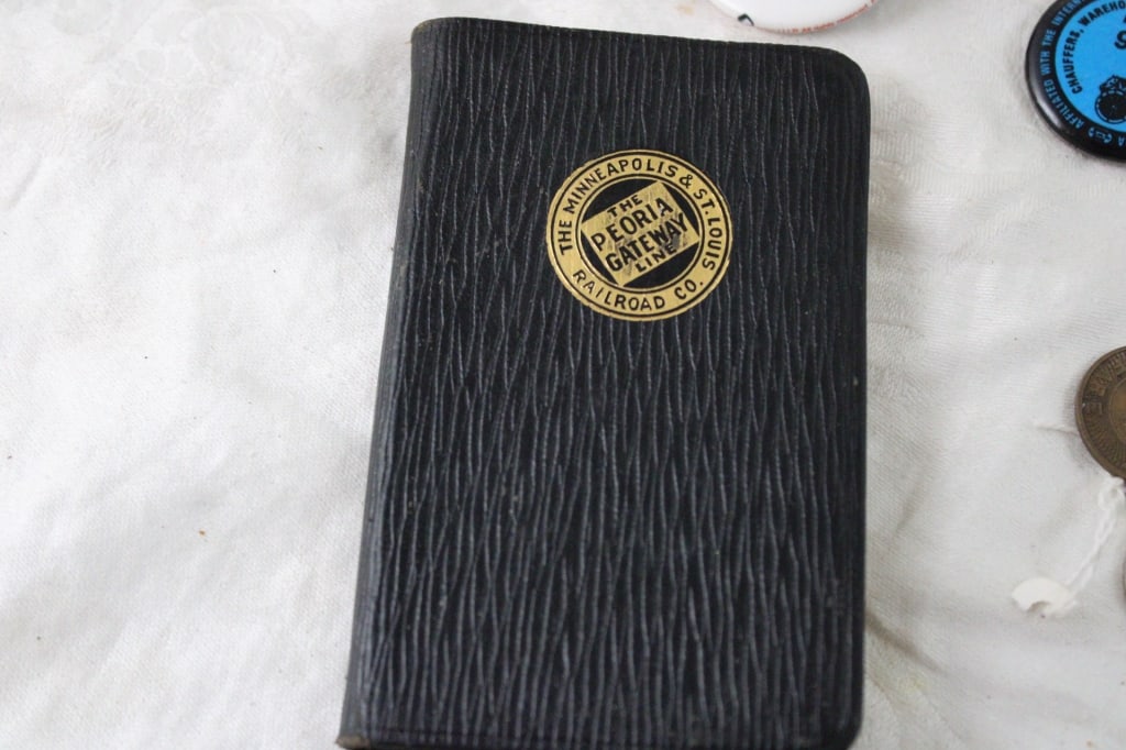 WW2 Celluloid Bank, Adv Pins, Whistle & More - 4