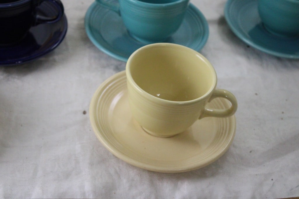 Fiesta Ware 10 Cups and Saucers - 3