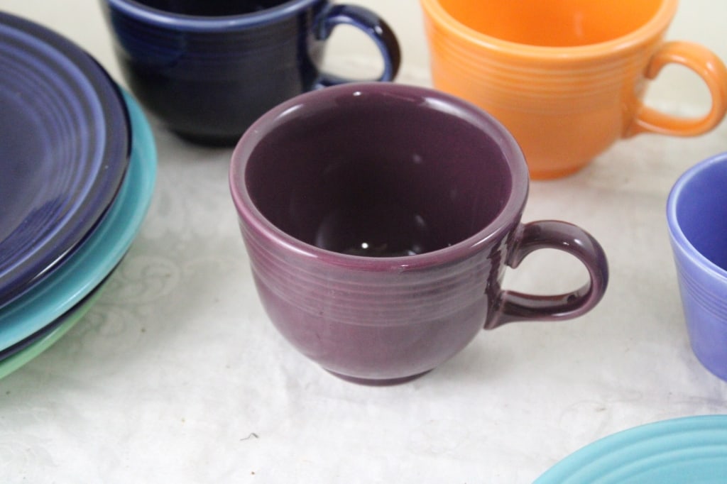 Fiesta Ware Plates, Bowls, Cups, Saucers, Mug - 12