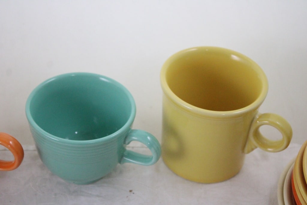 Fiesta Ware Plates, Bowls, Cups, Saucers, Mug - 15