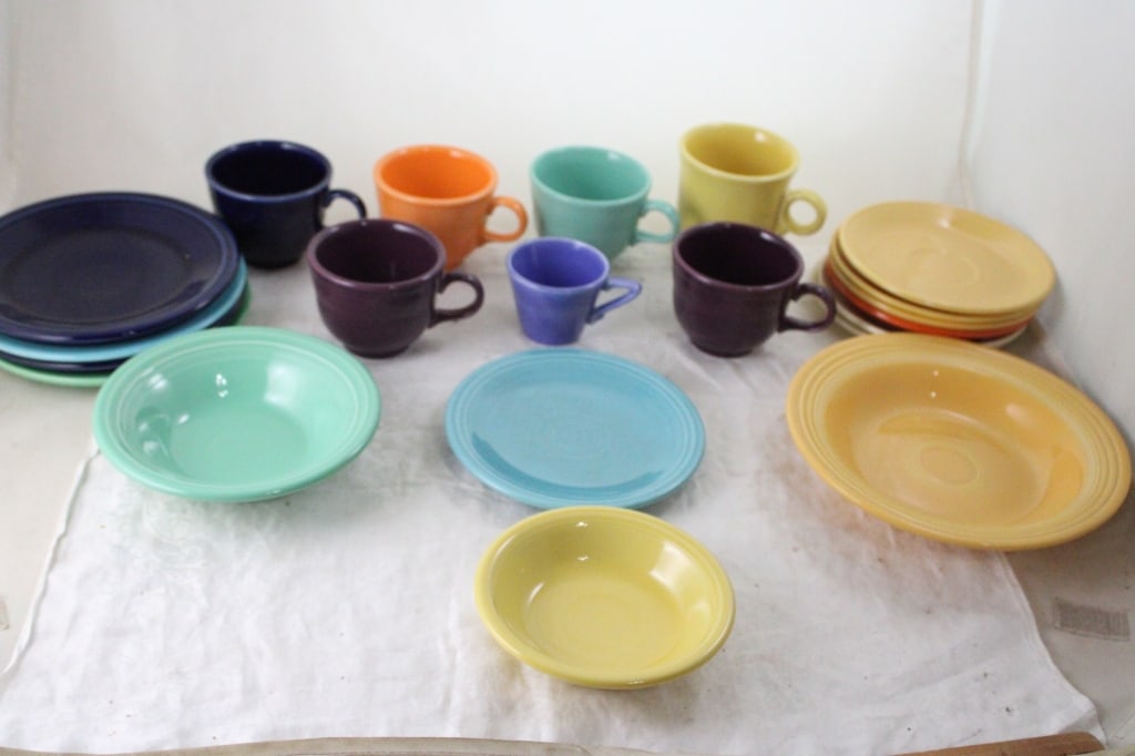 Fiesta Ware Plates, Bowls, Cups, Saucers, Mug (1 of 19)
