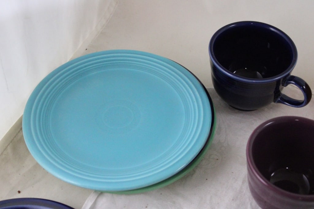 Fiesta Ware Plates, Bowls, Cups, Saucers, Mug - 8