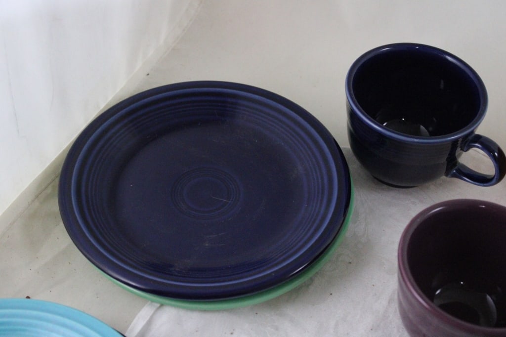 Fiesta Ware Plates, Bowls, Cups, Saucers, Mug - 9