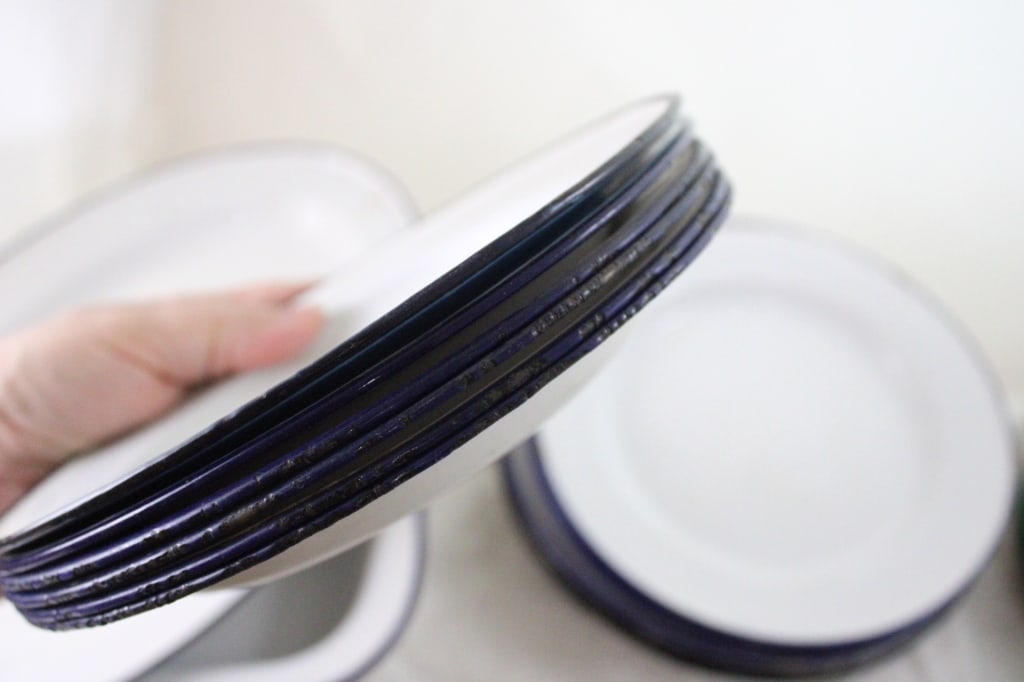 Assorted Enamelware Plates & Cups - 10