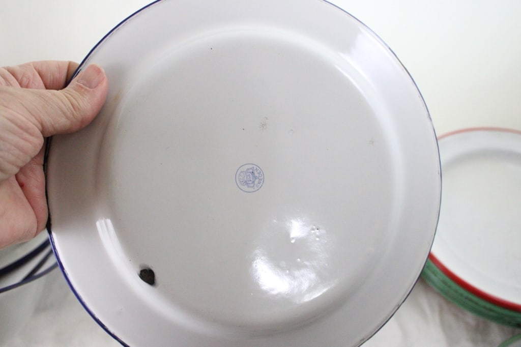 Assorted Enamelware Plates & Cups - 18