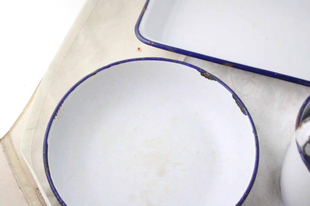 Assorted Enamelware Plates & Cups - 4