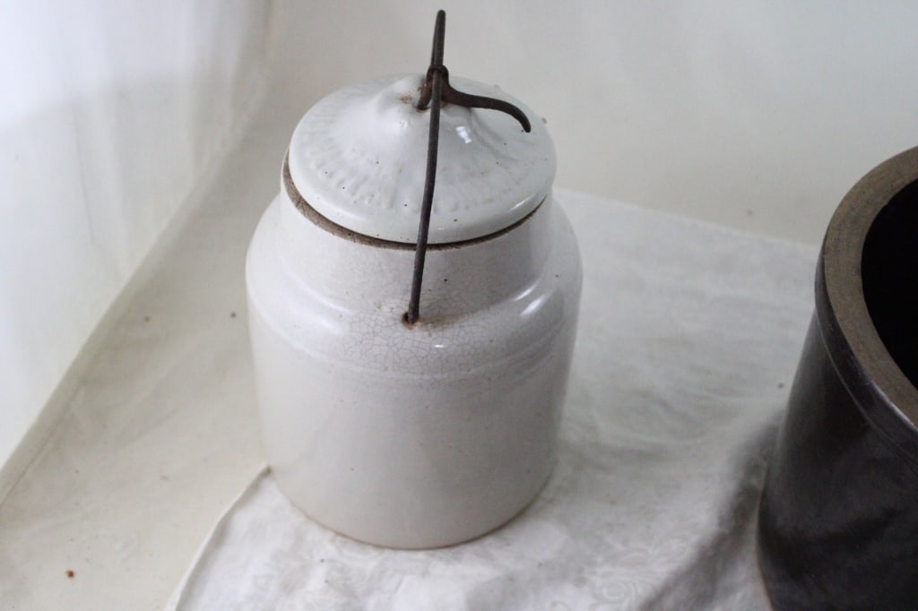 Stoneware Butter Crock and Packing Jar - 4