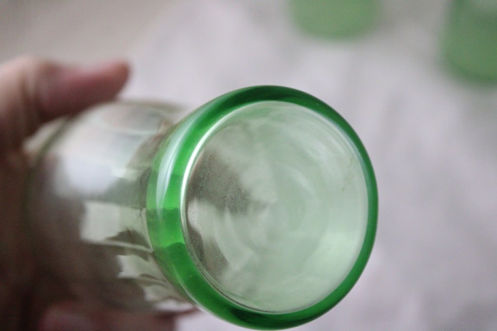 8 Uranium Vaseline 5.5" Juice Glasses GLOW - 10