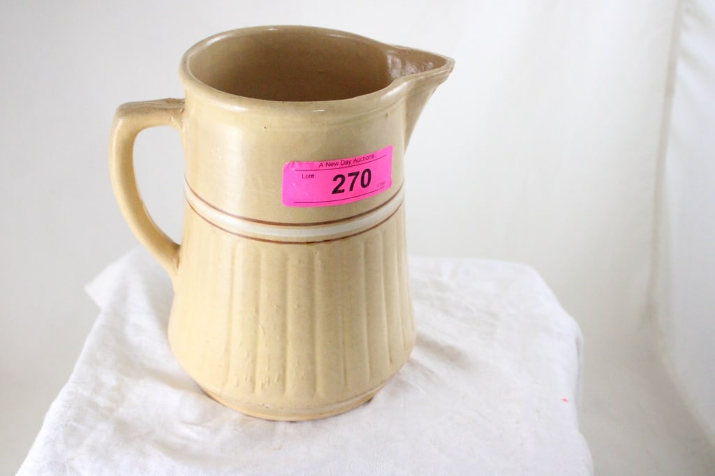 Red Wing Saffron Ware 8" Stoneware Pitcher - 4