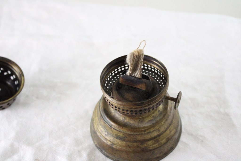 Antique Brass Skater's Lantern 7" Waterbury CT - 10