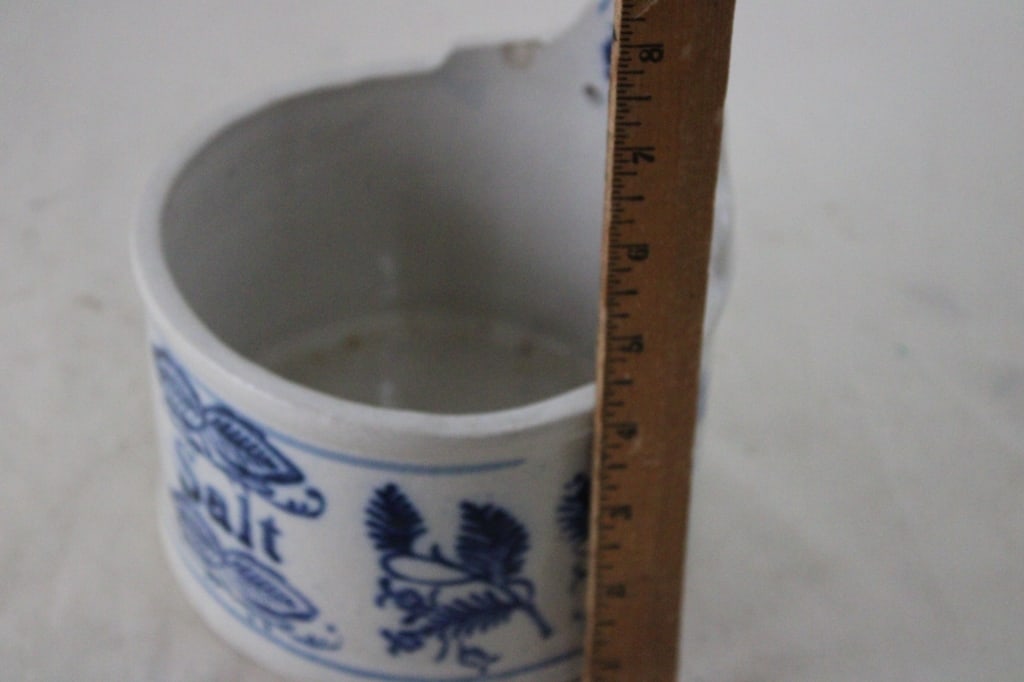 Salt Box Cellar Crock Salt Glaze Wall Hanging - 9