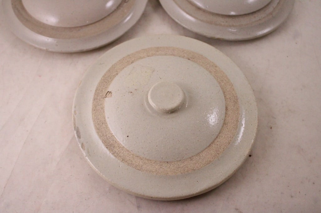3 Red Wing Stoneware Crock Lids - 2