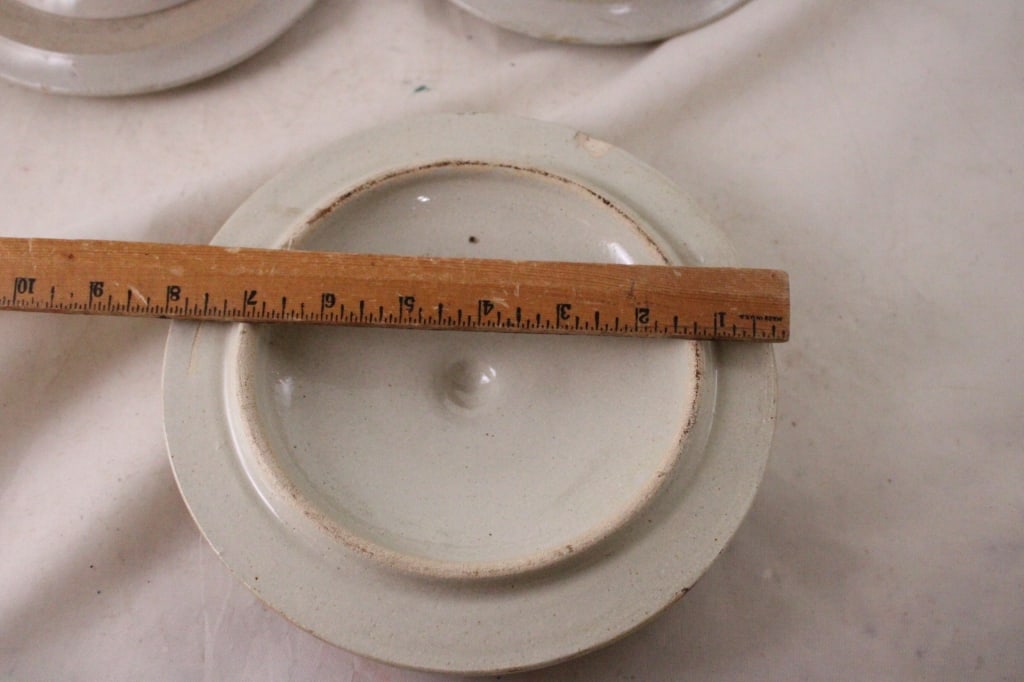3 Red Wing Stoneware Crock Lids - 4