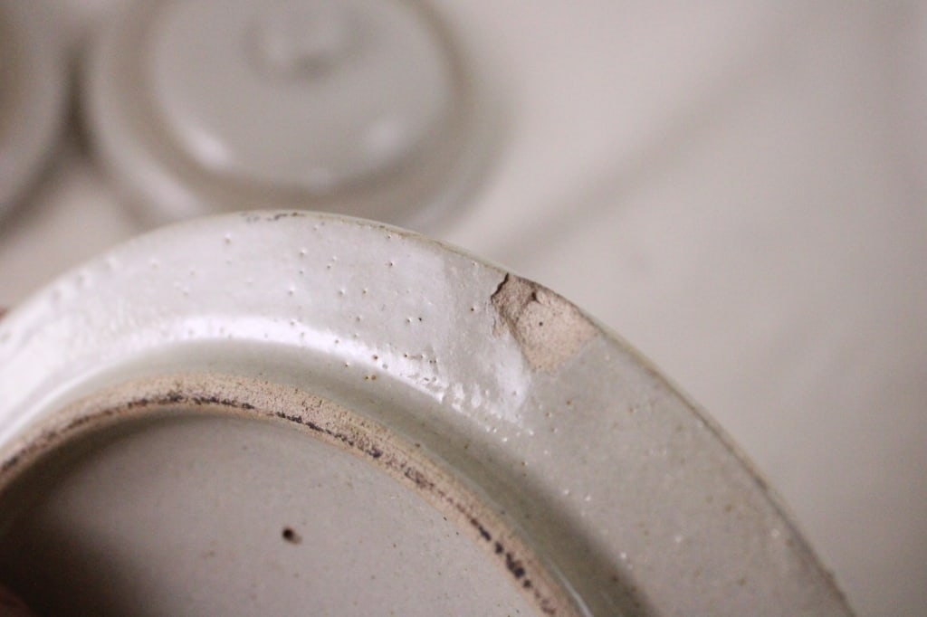 3 Red Wing Stoneware Crock Lids - 5