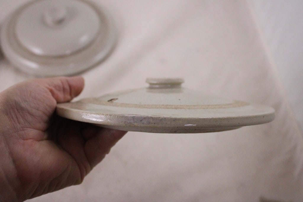 3 Red Wing Stoneware Crock Lids - 7