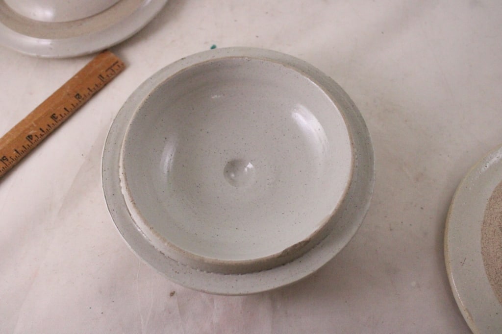 3 Red Wing Stoneware Crock Lids - 9