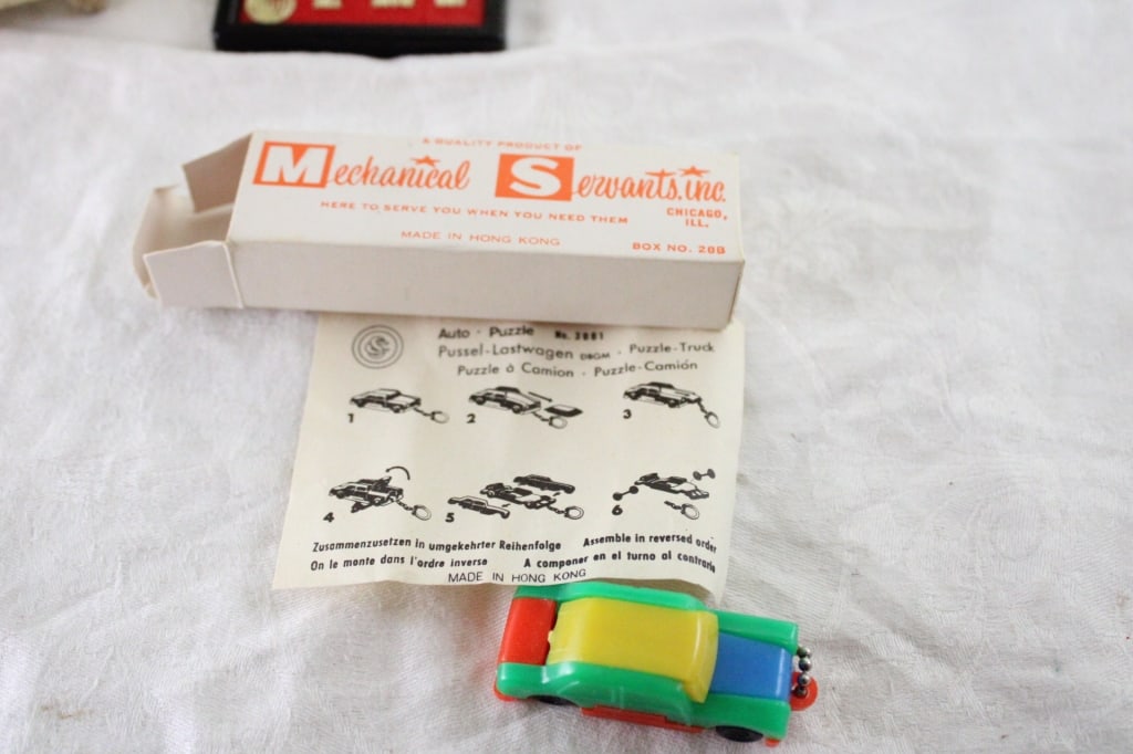 Pig Bank Metal Train Set, Car Set, Skill Puzzle - 17